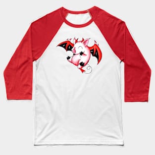 Devil Piggy Baseball T-Shirt